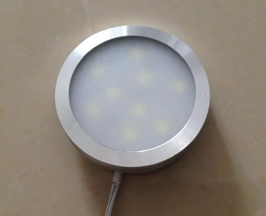 4 шт./лот 3 Вт Высокая яркость SMD Ультратонкий круглый светодиодный светильник для