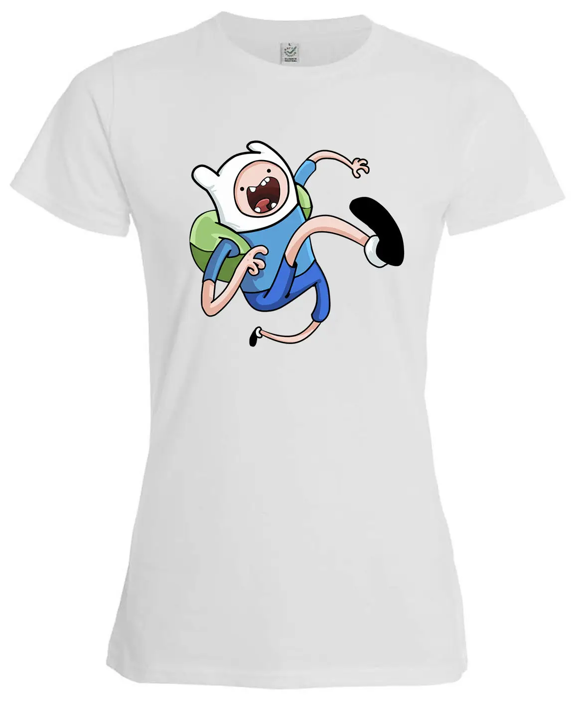 Adventure Time Finn The Human Art Geeky женская одежда футболка белый топ с рисунком Футболка