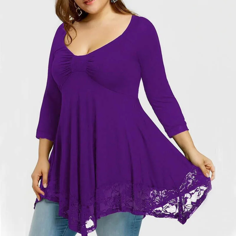 Женская Кружевная футболка 4XL 5XL 6XL 7XL 8XL большие размеры обхват груди 130 см 4 вида