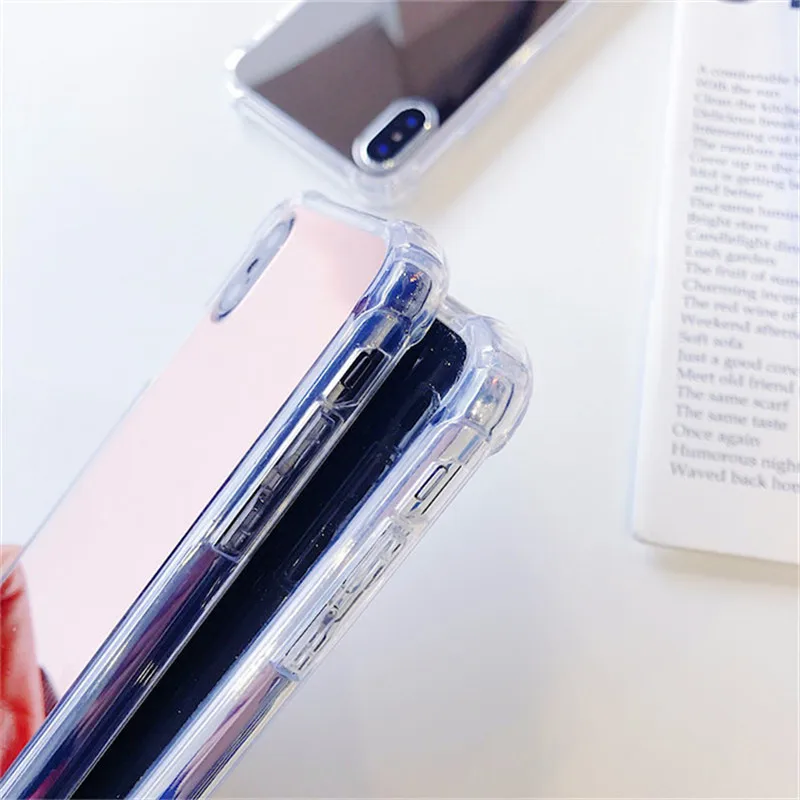 LUDI модный зеркальный жесткий чехол для телефона iphone 7 8 6 6s Plus Противоударная
