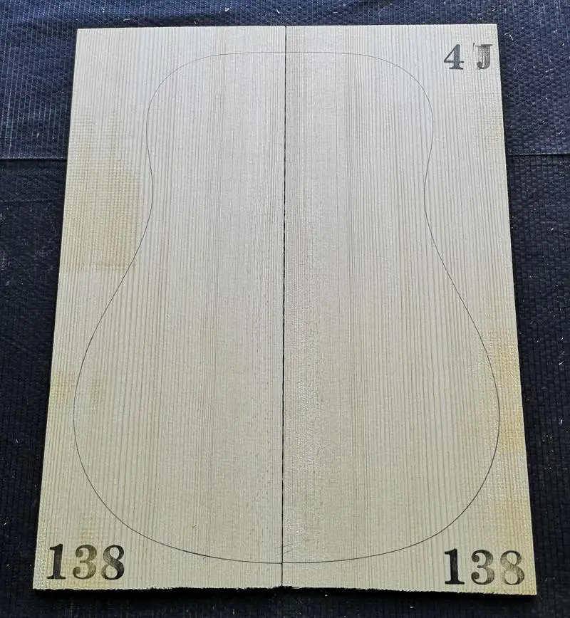 GERSP-4J138 4# класс Picea Abies Alps ель гитара из твердой древесины топ 41 дюймов DIY деревянная гитарная панель ручной работы материал для изготовления гитар 4,5*215*5 - Цвет: GERSP-4J138