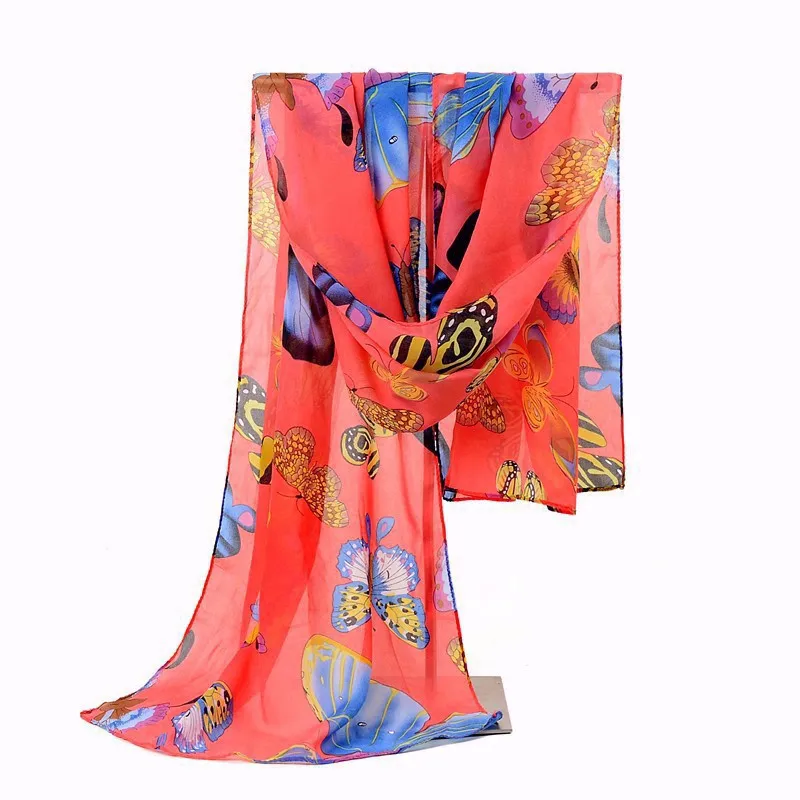 2017 модный весенний шарф шифон шелк Цветы Горячая Распродажа бандана Печать