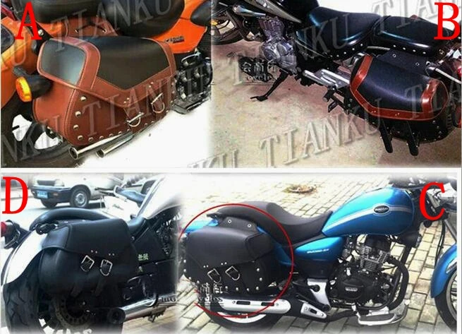 Новая Боковая Сумка из искусственной кожи для Honda Shadow Spirit Sabre Aero ACE Steed VLX 400 600 1100 DLX