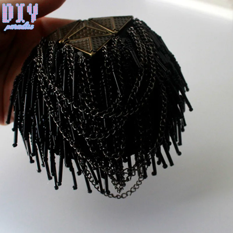 2 шт. брошь на плечо с бусинами и кисточками|Значки| |