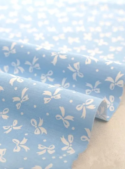 YY DIY красивый 23x24 см синий мультфильм лист бантом комплект хлопковой ткани с