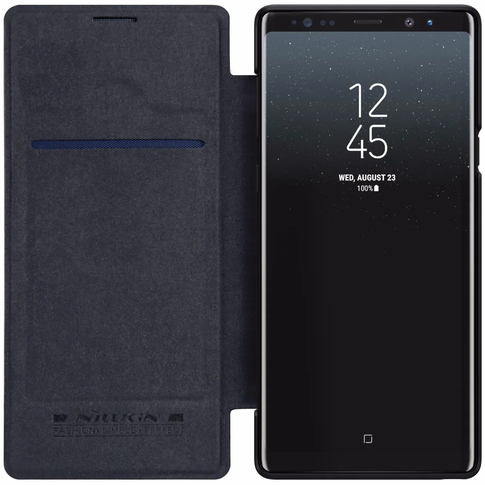 Чехол для samsung Galaxy Note 10 NILLKIN Роскошный кожаный чехол-книжка для samsung Galaxy Note 10 9 8 S9 S10 Plus с карманом для карт