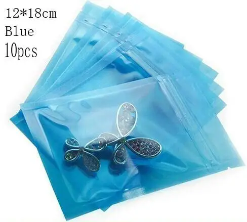 l clearblue ziplock 10 шт. DIY ремесло инструмент лазер пузырь мешок ручной работы голографический декор смола ювелирные изделия прозрачный карамельный цвет Упаковка Сумки Kawaii Arts - Цвет: l clearblue ziplock