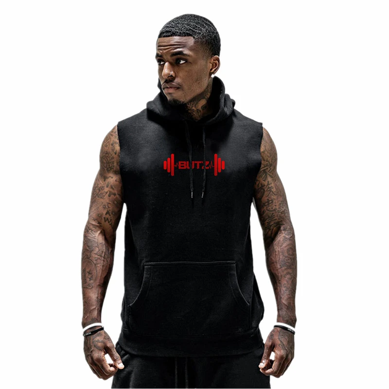 Новые мужские майки для бодибилдинга спортивные тренировочные толстовки без