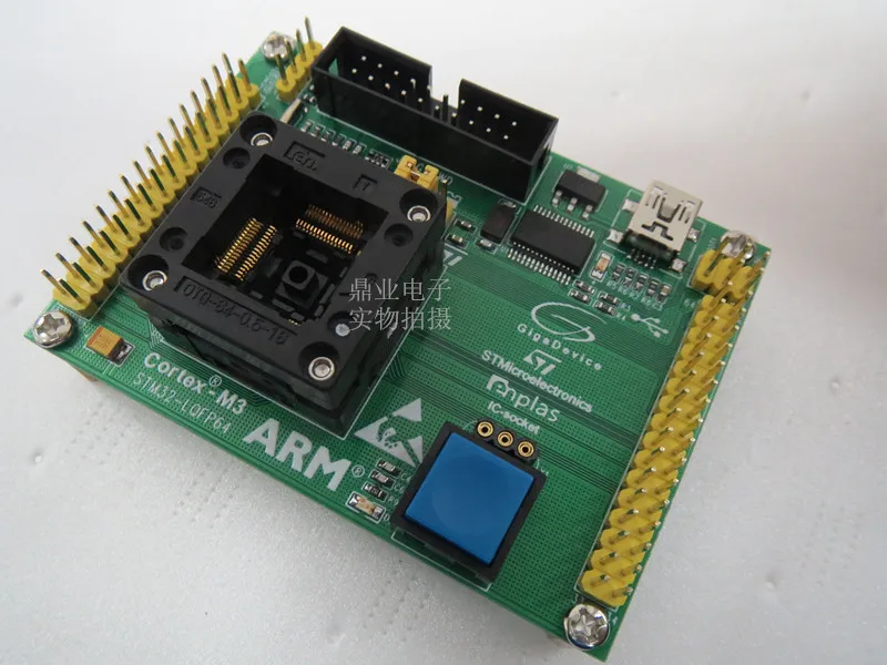 Адаптер для горения сиденья Opentop GD32F103 GD32F STM32 LQFP64 ENPLAS IC тестовый разъем стенд в