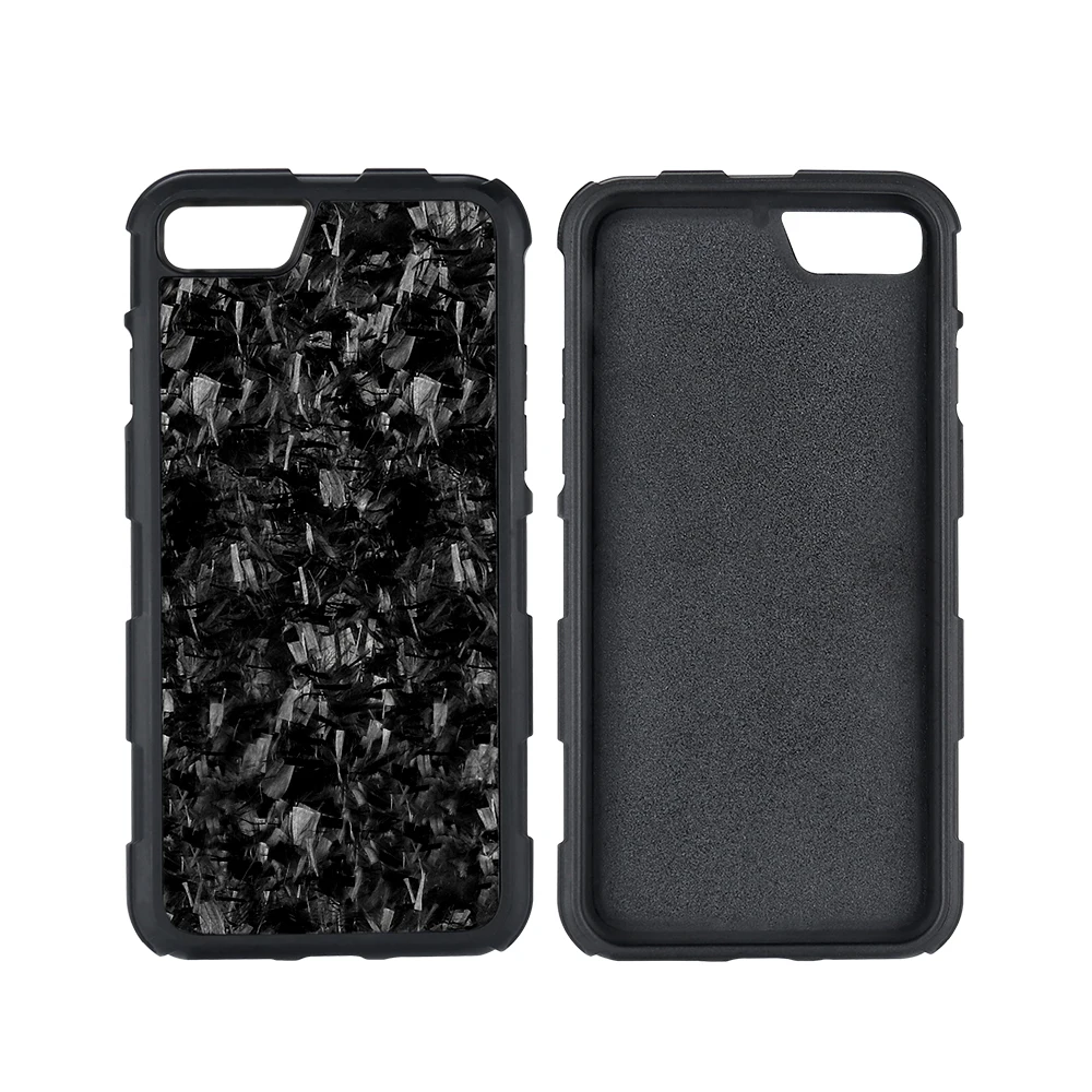 Кованый чехол для iPhone 7 8 7Plus 8Plus с полной защитой кованый из углеродного волокна X |