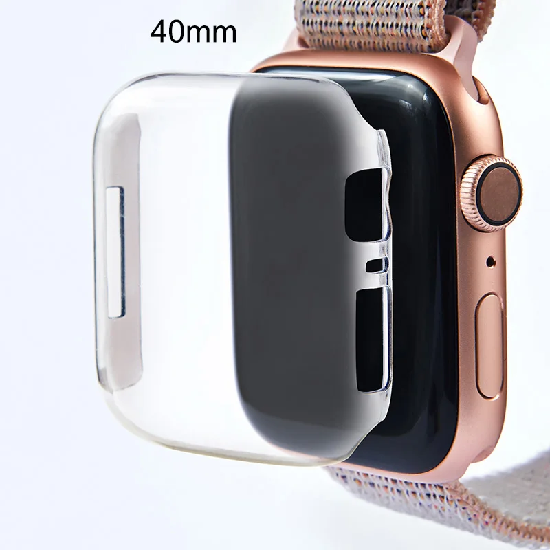 Чехол рамка из поликарбоната с водонепроницаемой защитной пленкой для Apple Watch Band