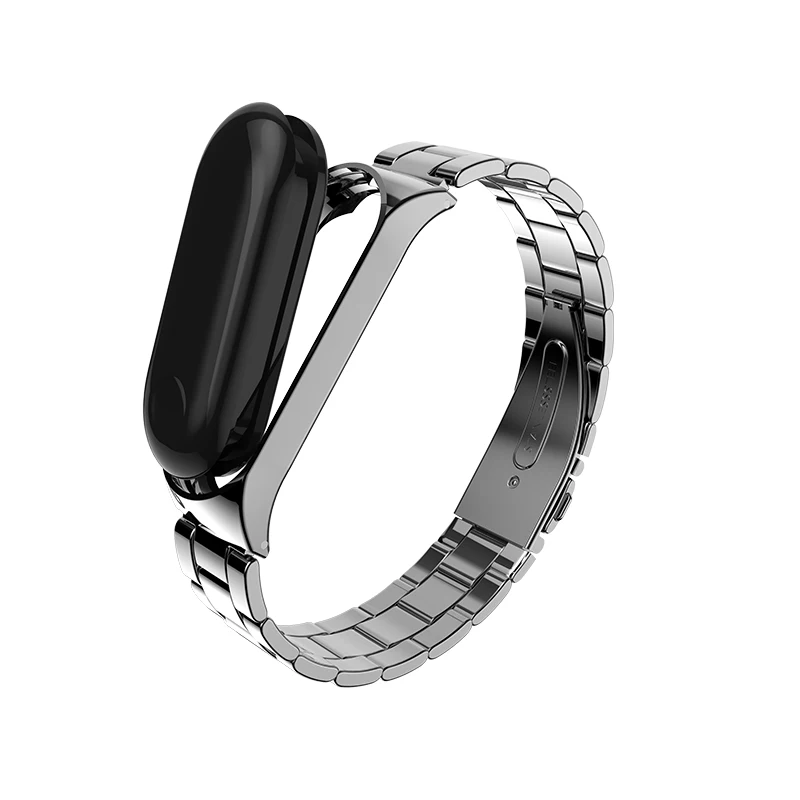 Xiaomi mi отрасли браслет группа 3 спортивный ремешок часы металлический для xiaomi Band