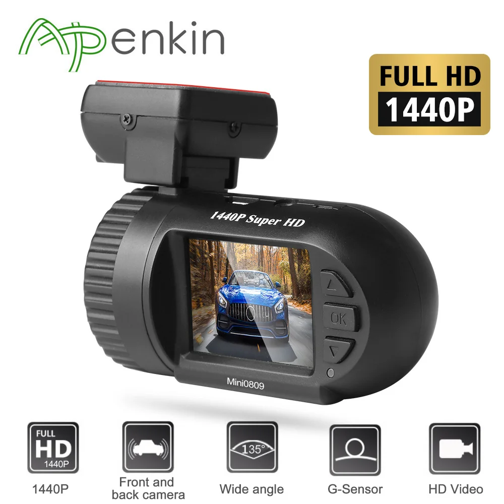 Автомобильный видеорегистратор Arpenkin Full HD улучшенный конденсатор с GPS и датчиком