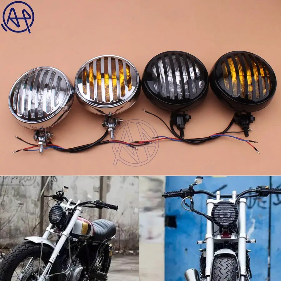 Для мотоцикла Harley Chopper Старая школьная винтажная металлическая ретро передняя