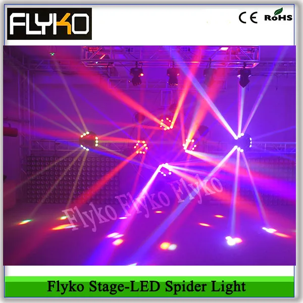 Free shipping Flyko stage professional 9*12 led spider moving head light | Лампы и освещение