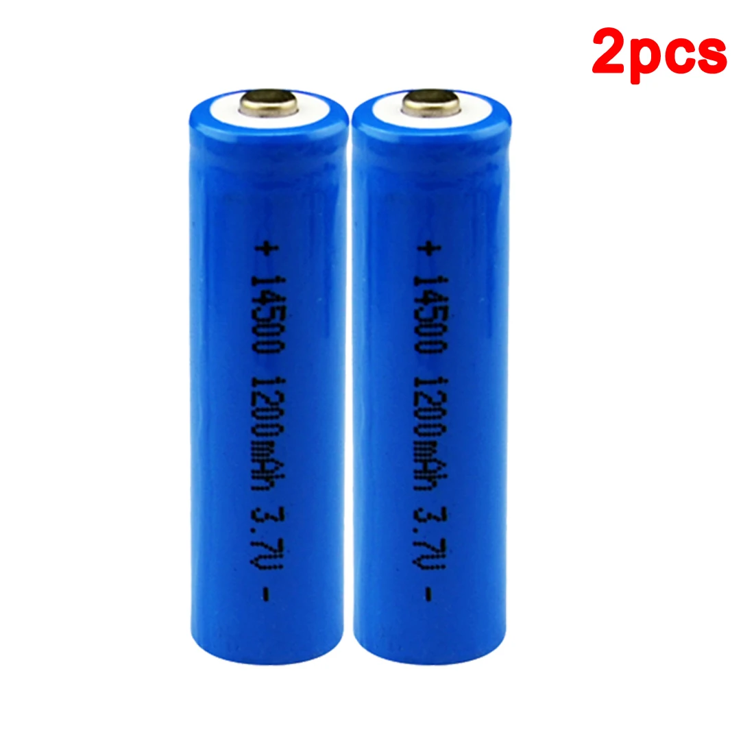 2 pcs Centechia 1/2/4/8/12 шт./компл. высокое постоянной ёмкости, универсальный конденсатор 14500 Батарея 3,7 V 1300 мА/ч, Перезаряжаемые Батарея для светодиодного фонарика Батарея Новые - Цвет: 2 pcs