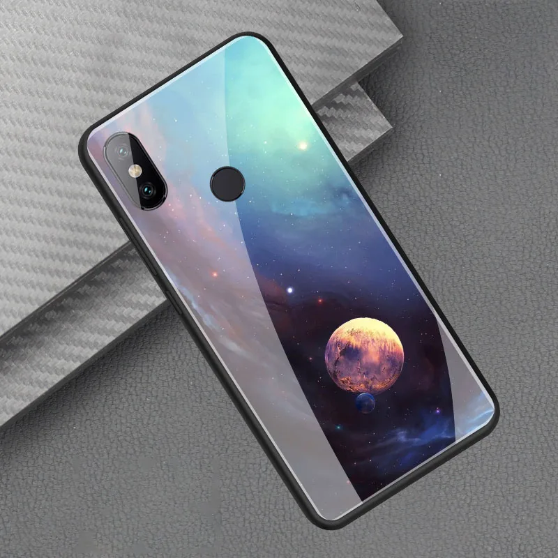 Для Xiaomi Redmi S2 чехол оргстекло PC чехол для телефона с изображением Луны для девочек, с рисунком кота ТПУ бампер чехол для Xiaomi Redmi S2 RedmiS2 крышка