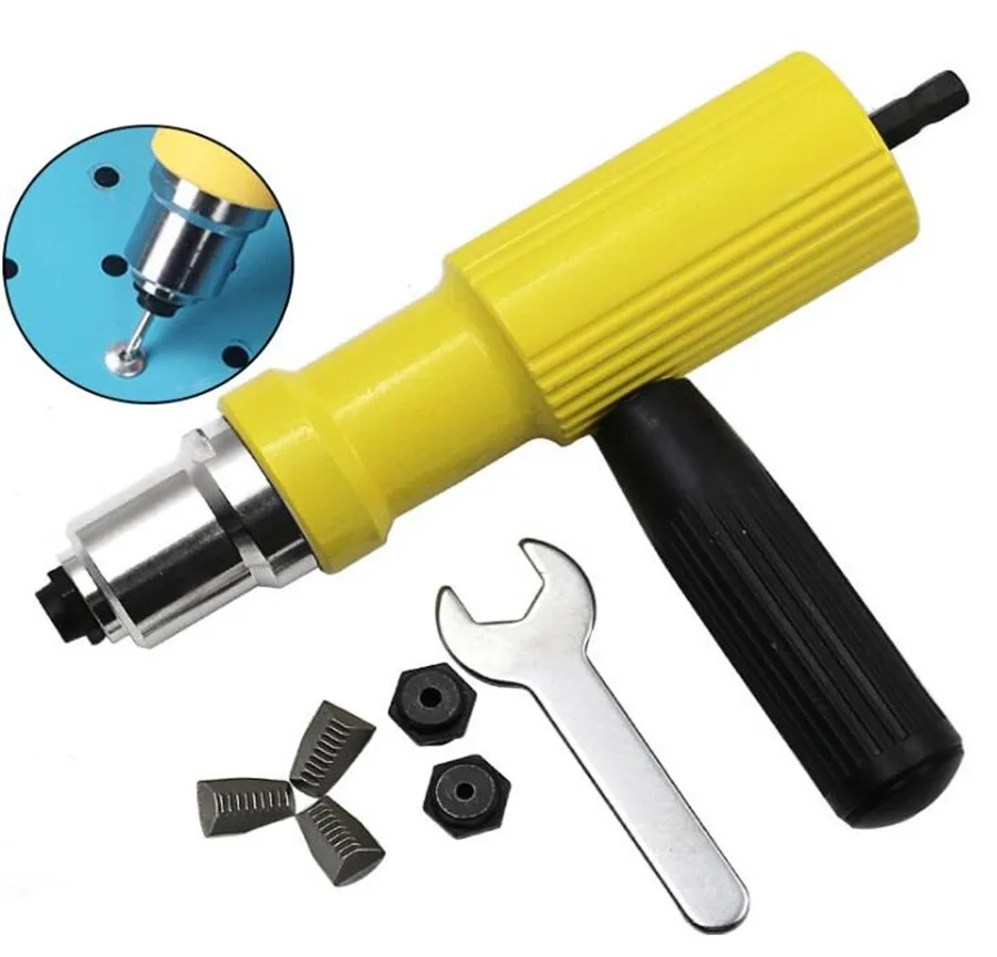 Free shipping New high quality electric rivet gun machine pull pin conversion head accessories core pulling | Инструменты