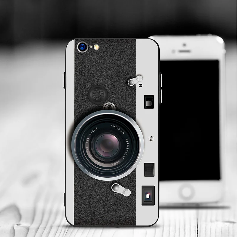 camera Крутой ультра тонкий мягкий силиконовый чехол для iPhone 7 6 6S 8 8plus сломанная камера для iPhone X XR XS MAX защитный чехол для мужчин - Цвет: camera