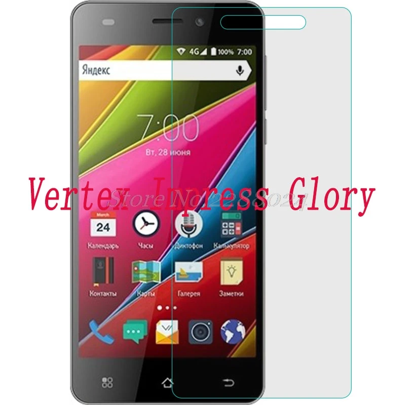 

2PCS Tempered Glass 9H Explosion-proof Protective Film Screen Protector mobile phone for Vertex Impress Glory
