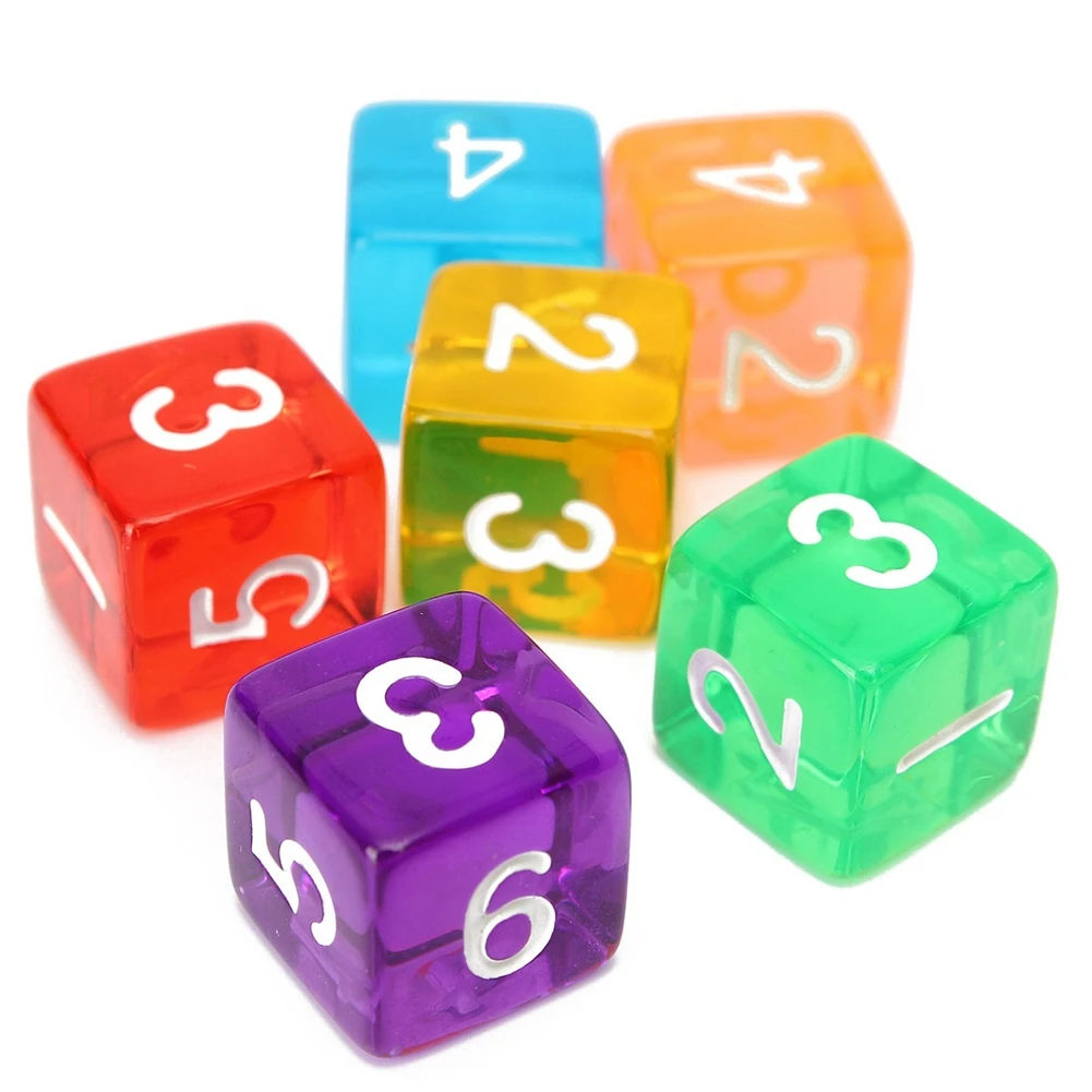 Один набор кубиков Прозрачная форма D4 D6 D8 D10 D12 D20 MTG Magic игра со сбором L0508|Кубики| |