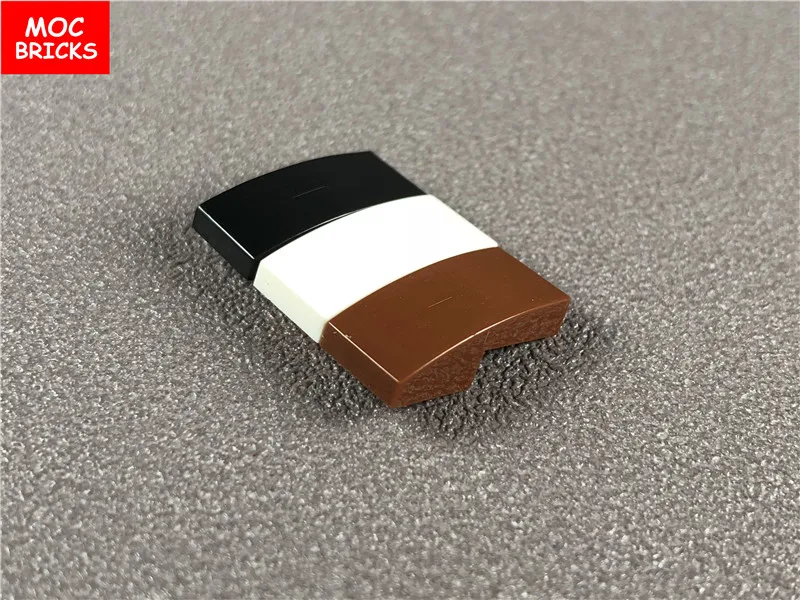 10 шт./лот MOC склон кирпича изогнутый 2x1 без шпилек подходит 11477 DIY Развивающие