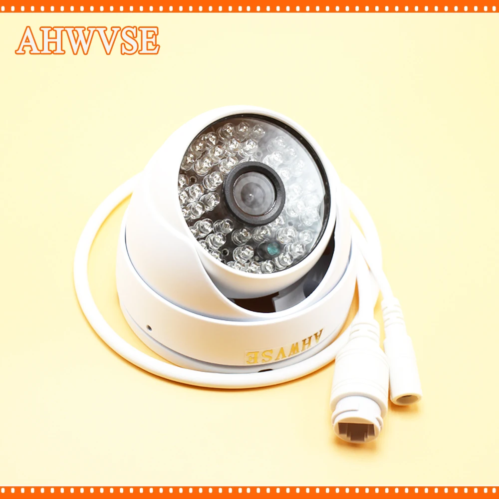 Ahwvse HD 2.0mp 1080 P POE IP Камера ONVIF P2P в/открытый металлический купол безопасности 48ir 720 Cam