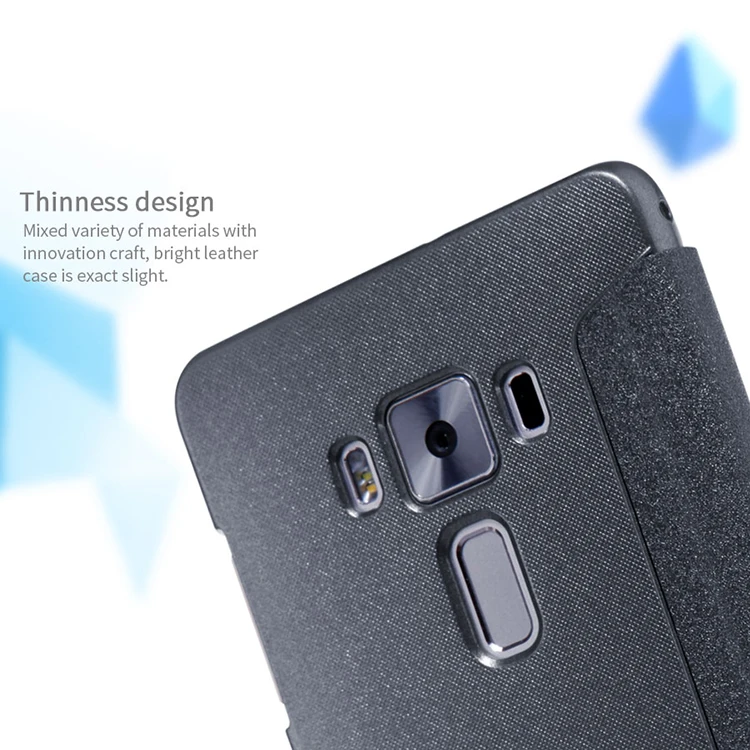 Чехол Nillkin для Asus Zenfone 3 Deluxe ZS570KL, роскошный блестящий чехол с открытым окошком из искусственной кожи чехол для Asus ZS570KL, флип-чехол для телефона s