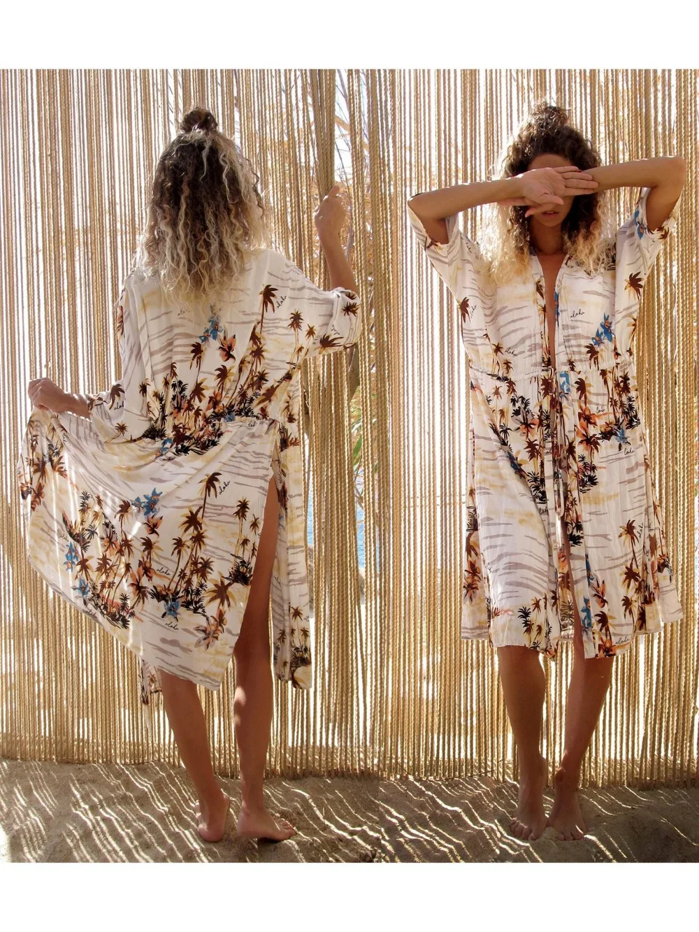 Летняя женская пляжная туника свободного кроя парео сексуальная Зеленая