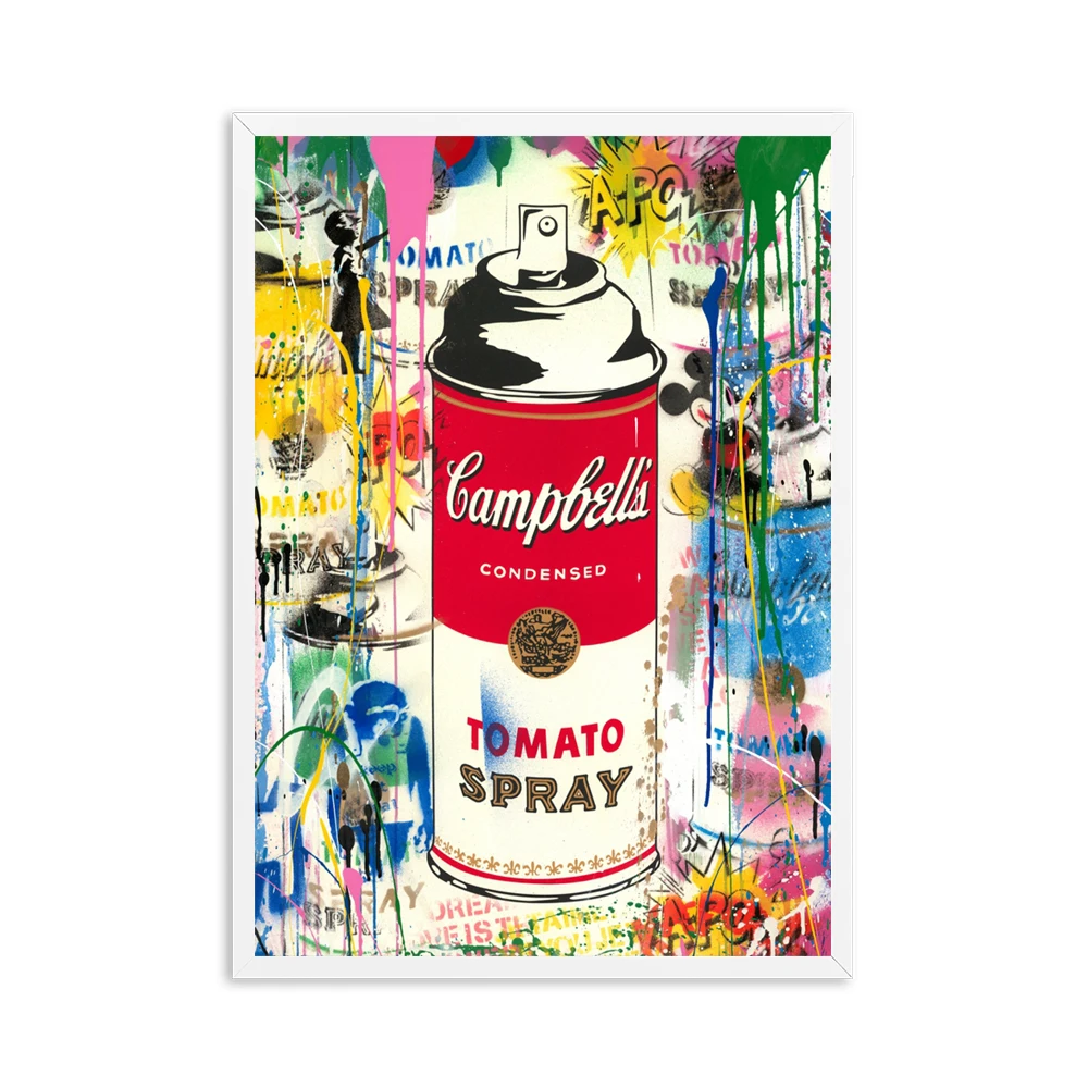 Girl with Balloon Street Wall graffiti Art Canvas Paintings Abstract Einstein Pop Art Canvas Prints For Kids Room Cuadros Decor - Цвет: Picture 8