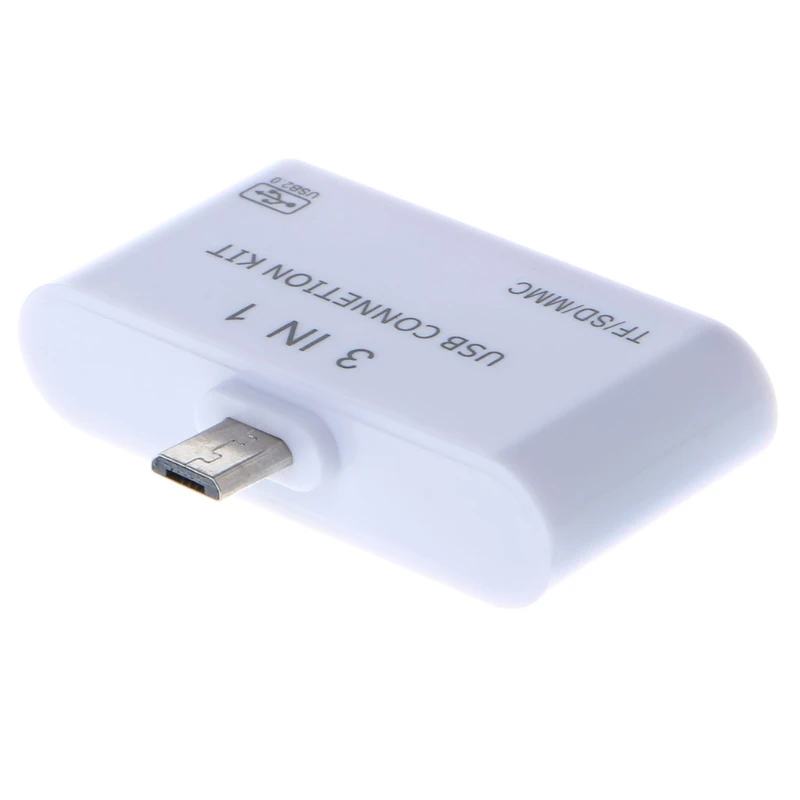 3 в 1 OTG Micro USB 2 0 устройство для чтения карт SD/TF/MMC адаптер зарядки|Картридеры| |