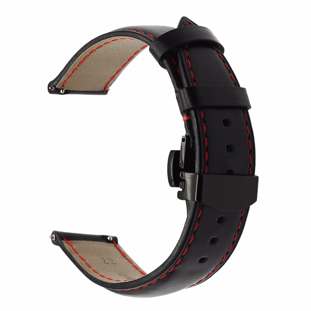Ремешок для часов из натуральной кожи Xiaomi Huami Amazfit 1 2 2S Bip Pace Lite ремешок с застежкой