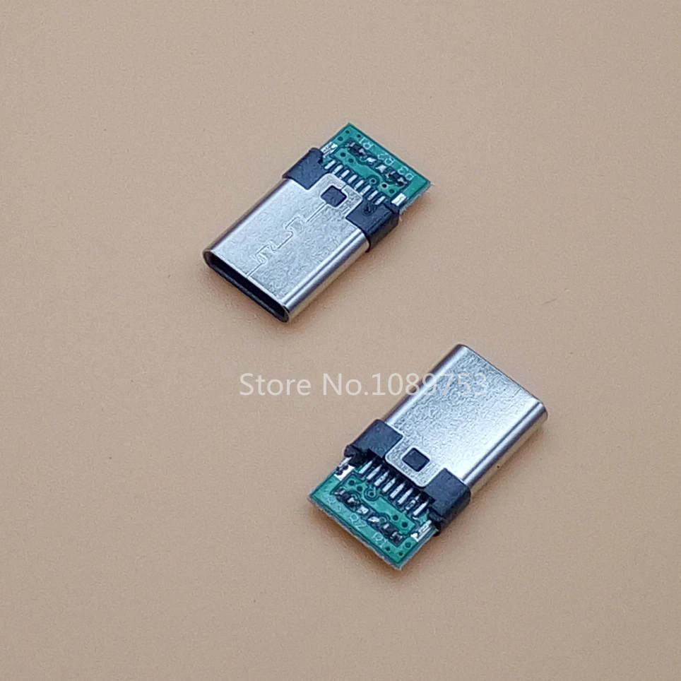 5 шт. 4 контактный разъем USB 3 1 Тип C/ Type C штекер с платой ПК|Соединители| |