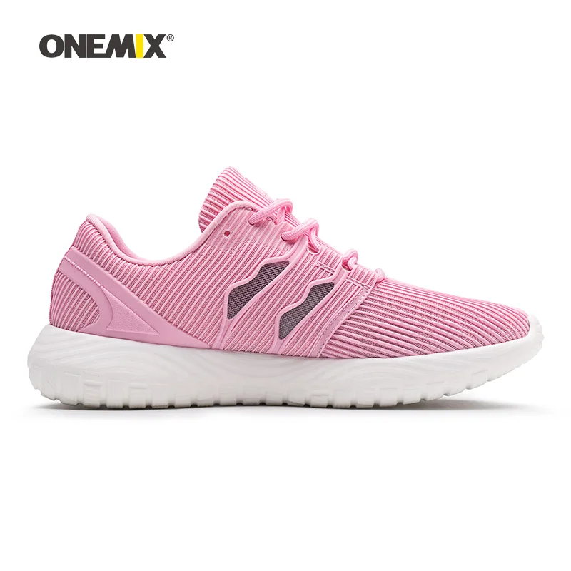 Onemix/женские кроссовки для бега сетчатые дышащие Дизайнерские прогулочные