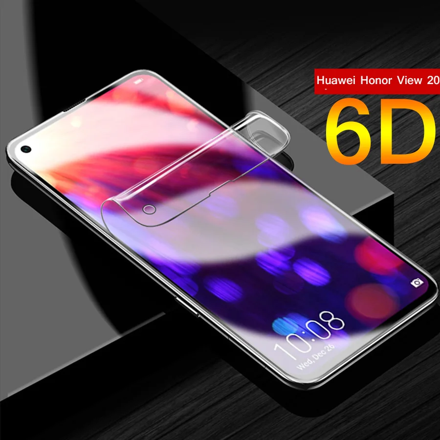 Передняя пленка из мягкого ТПУ для Huawei Honor View 20 3D изогнутая Защитная экрана P Smart 2019