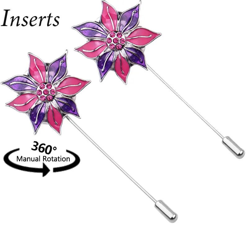 2018 Rivca вставки подарок на день Святого Валентина цветок брошь сплав