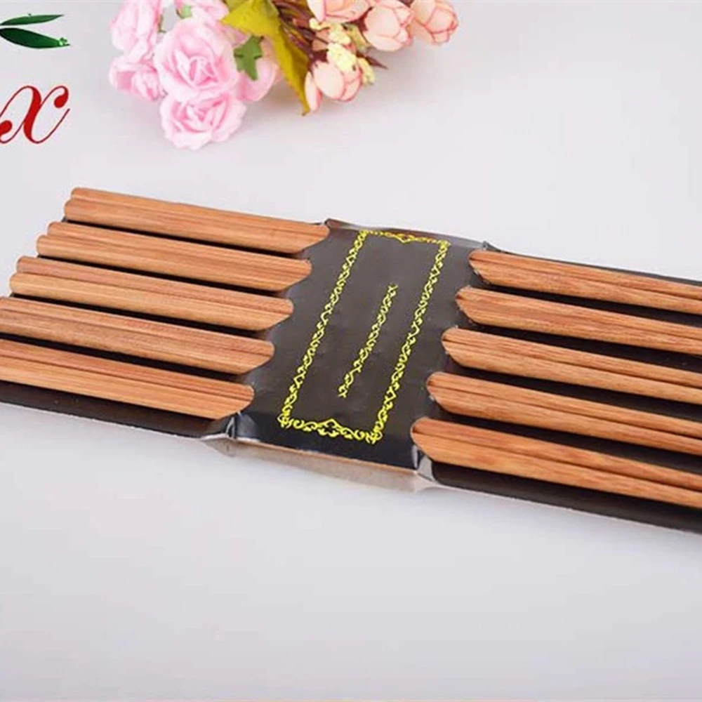 10 пар палочек для еды бамбуковые деревянные простые палочки Чоп Красивые