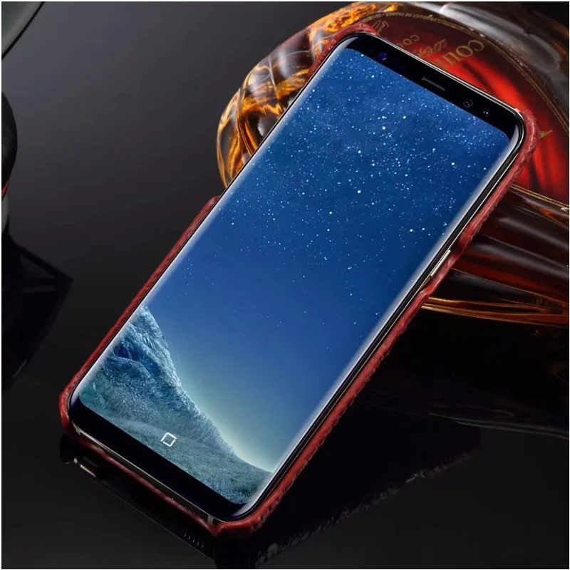 Чехол OUJINUO из натуральной кожи с узором «крокодиловая кожа» для samsung Galaxy S8 Plus S8plus Note 8, роскошная крутая задняя крышка, чехол для телефона