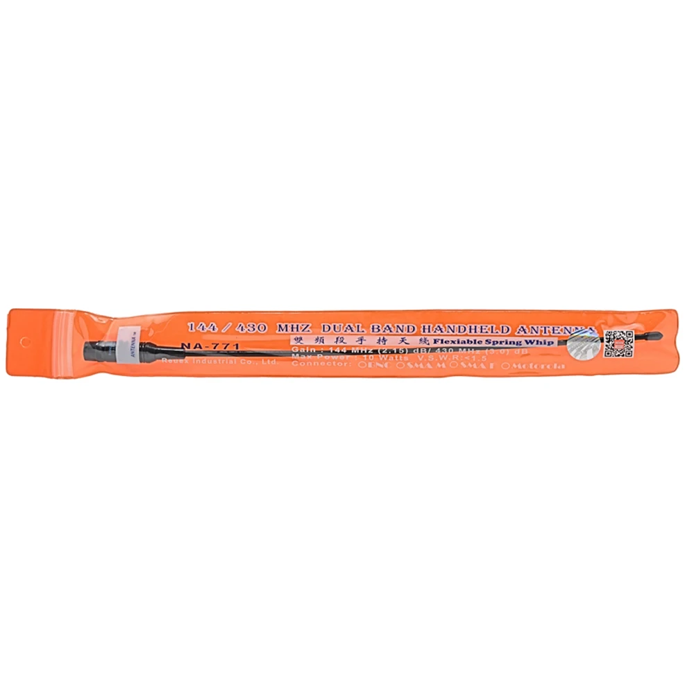 NA-771 BNC гибкая антенна двухдиапазонная VHF/UHF 144/430MHz для Tk100 Tk200 Tk308 Ic-v8 Ic-v80 Ic-v82 Icom