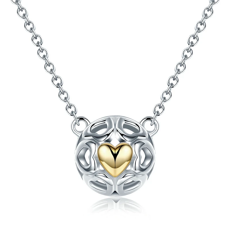 BAMOER Brincos 925 пробы серебряные серьги-гвоздики My One True Love для женщин, ажурные серьги в форме сердца, хорошее ювелирное изделие PAS443