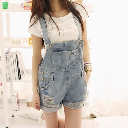 jeans shorts overalls women girl plus 