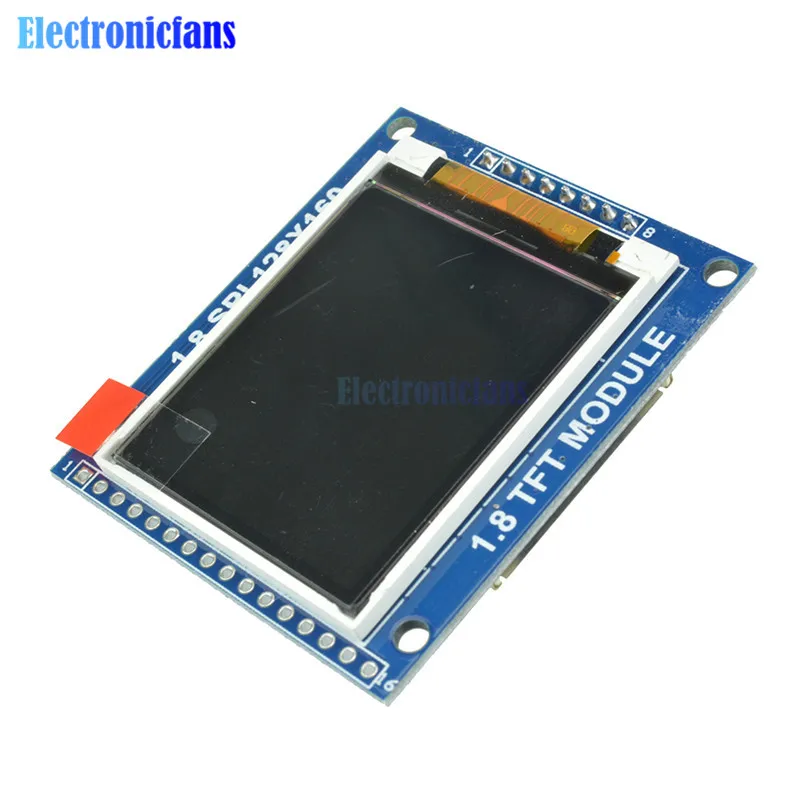 128*160 серийный SPI TFT цветной ЖК-модуль экран последовательный интерфейс SPI Shield Micro SD 1,8 дюймов 1," 128x160 ЖК-дисплей полноцветный