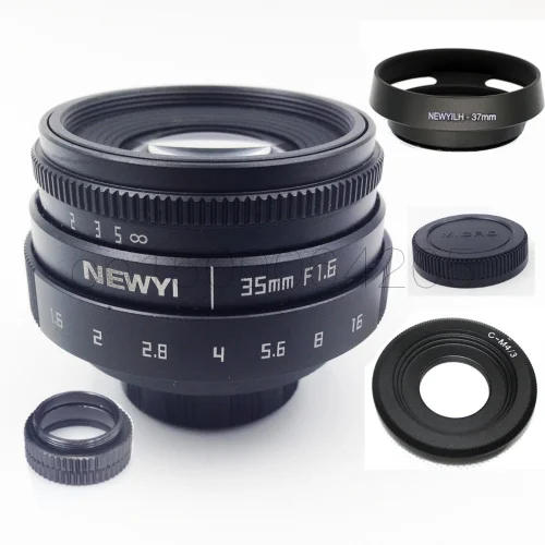 7 в 1 комплект 35 мм f/1 6 CCTV мини объектив для Panasonic GH3 GH5 GH4 GX85 GM1 GX7 C M4/3 крепление mirroless