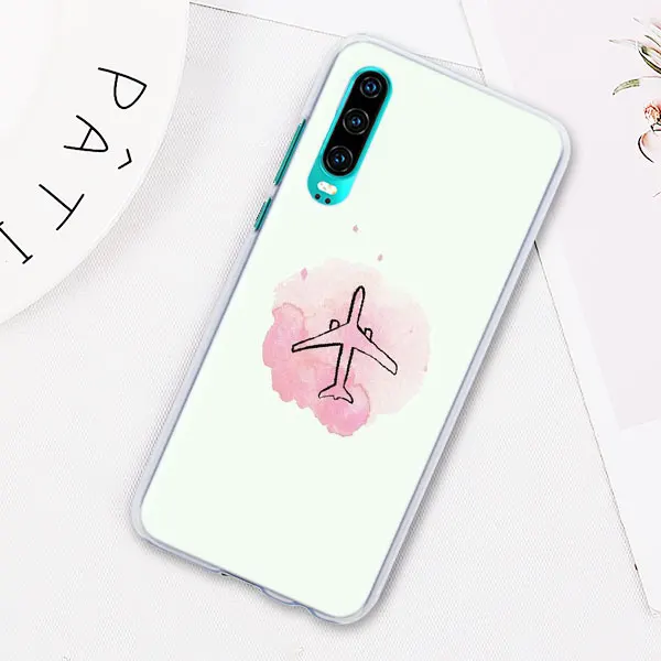06 Карта мира, план путешествий, чехол для телефона huawei P30 P30 Pro P10 P20 Lite P Smart Plus mate 10 20 Lite, жесткий чехол-накладка - Цвет: 06
