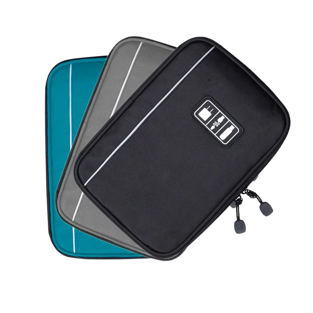 BAGSMART электронные аксессуары дорожная сумка нейлоновая Мужская Дорожная сумка органайзер для передачи данных sd-карта USB кабель сумка для цифрового устройства