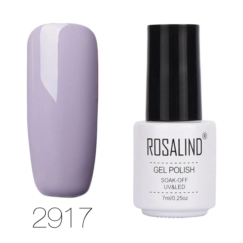 ROSALIND, 7 мл, серия горячих цветов, Гель-лак для ногтей, лак для ногтей ArtGel, долговечный Гель-лак, Набор лаков для маникюра, лак для ногтей - Цвет: 2917