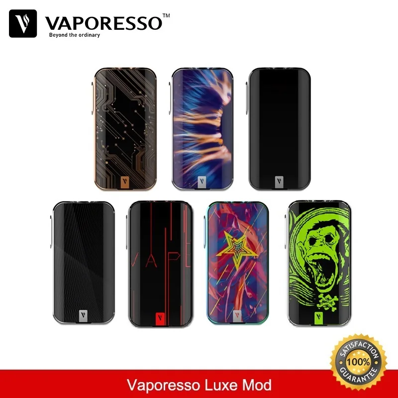 Оригинальный мод Vaporesso Luxe 220 Вт подходит для Skrr Tank 18650 TC Box Mods QF Meshed Coil SK Ccell Core