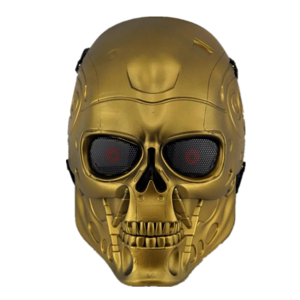 Тактический Череп Маска на лицо военные терминатор поле маска CS для лица