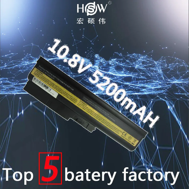 Аккумулятор для ноутбука HSW 10 8 V 5200 mAh батарея Lenovo ThinkPad R60 R60e T60 T60p R500 T500 W500 SL400 SL500