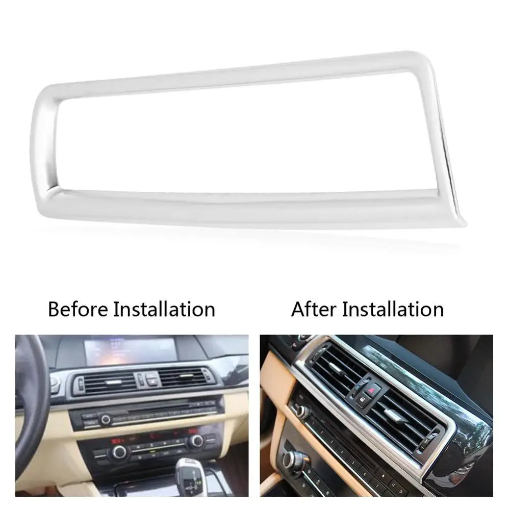 Центральная консоль решетка вентиляционного отверстия Обшивка Рамы для BMW 5